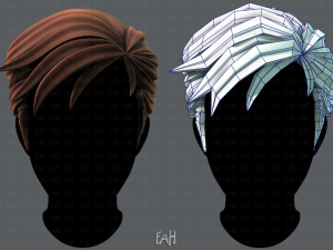 3d hair style for man v02 3D मॉडल