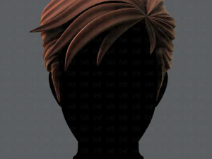 3d hair style for man v02 3D Model