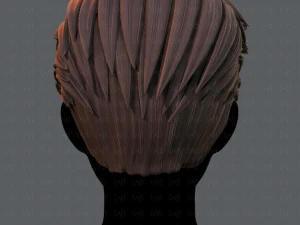 3d hair style for man v02 3D Model