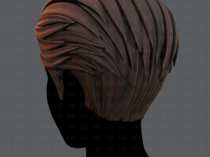 3d hair style for man v02 3D Модель