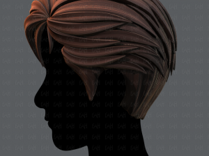 3d hair style for man v02 3D Модель