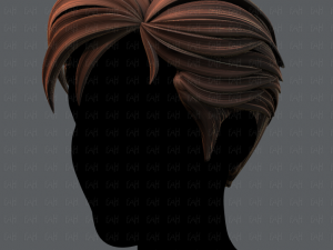3d hair style for man v02 3D Модель