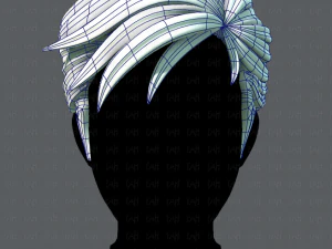 3d hair style for man v02 3D Model