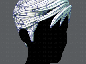 3d hair style for man v02 3D Модель