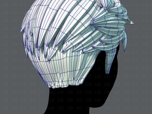 3d hair style for man v02 3D Модель