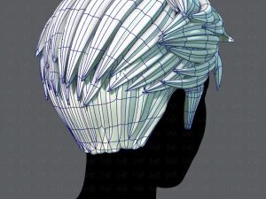 3d hair style for man v02 3D Model
