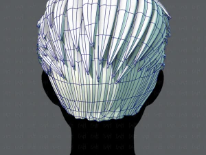 3d hair style for man v02 3D Model