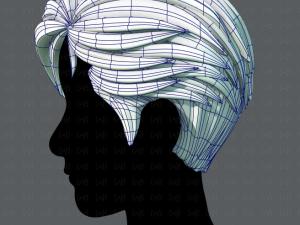 3d hair style for man v02 3D Модель