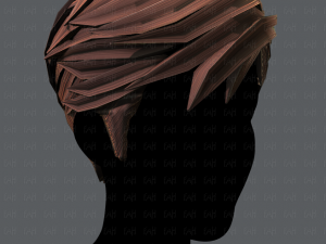 3d hair style for man v02 3D Модель