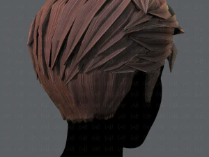 3d hair style for man v02 3D Model