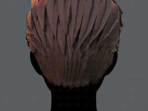 3d hair style for man v02 3D Model