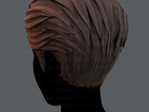 3d hair style for man v02 3D Модель