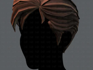 3d hair style for man v02 3D Model