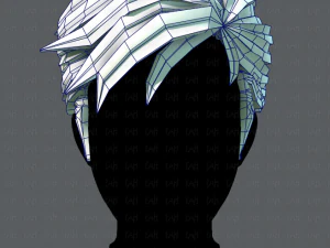 3d hair style for man v02 3D Model