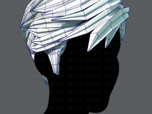 3d hair style for man v02 3D Модель