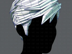 3d hair style for man v02 3D Model