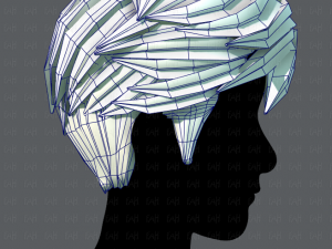 3d hair style for man v02 3D Модель