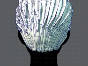 3d hair style for man v02 3D Model