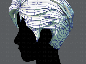 3d hair style for man v02 3D Модель
