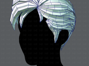 3d hair style for man v02 3D Модель