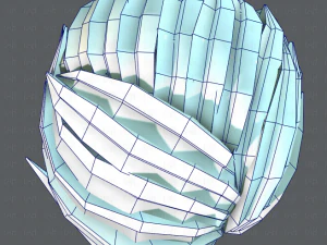 3d hair style for man v02 3D Model