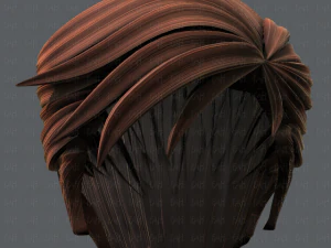 3d hair style for man v02 3D Model