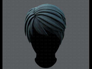 3d hair style for man v03 Modelo 3D