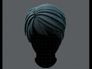 3d hair style for man v03 3D Model