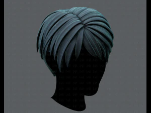 3d hair style for man v03 3D Model