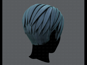 3d hair style for man v03 Modelo 3D