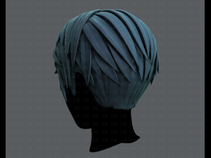 3d hair style for man v03 Modelo 3D