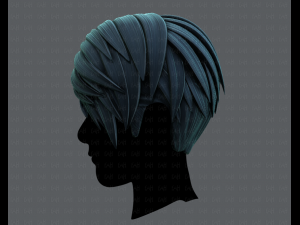 3d hair style for man v03 Modelo 3D