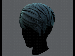 3d hair style for man v03 Modelo 3D