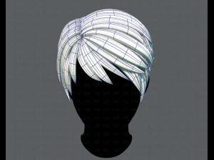 3d hair style for man v03 3D Model