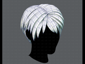 3d hair style for man v03 Modelo 3D