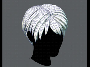 3d hair style for man v03 3D Model