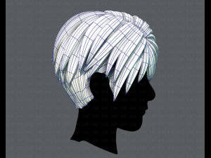 3d hair style for man v03 Modelo 3D