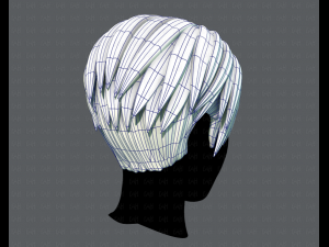 3d hair style for man v03 Modelo 3D