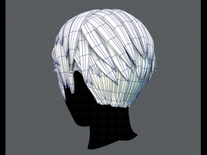 3d hair style for man v03 Modelo 3D