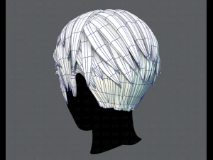 3d hair style for man v03 3D Model