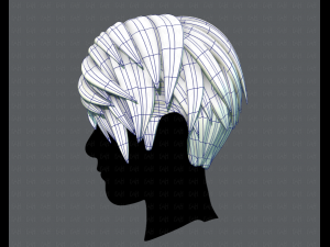 3d hair style for man v03 Modelo 3D