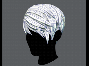 3d hair style for man v03 Modelo 3D
