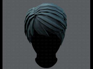 3d hair style for man v03 Modelo 3D