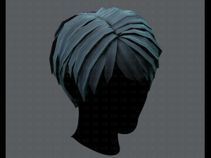 3d hair style for man v03 Modelo 3D