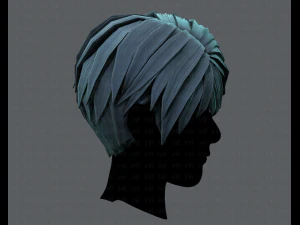 3d hair style for man v03 3D Model