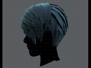 3d hair style for man v03 Modelo 3D