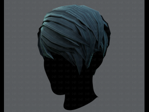 3d hair style for man v03 Modelo 3D