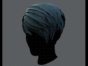 3d hair style for man v03 3D Model
