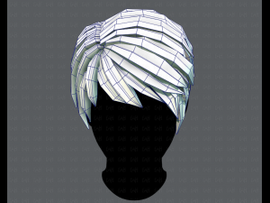 3d hair style for man v03 Modelo 3D