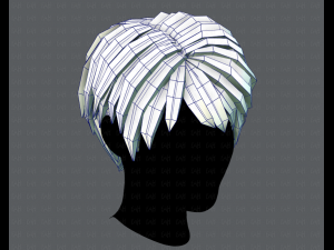 3d hair style for man v03 Modelo 3D